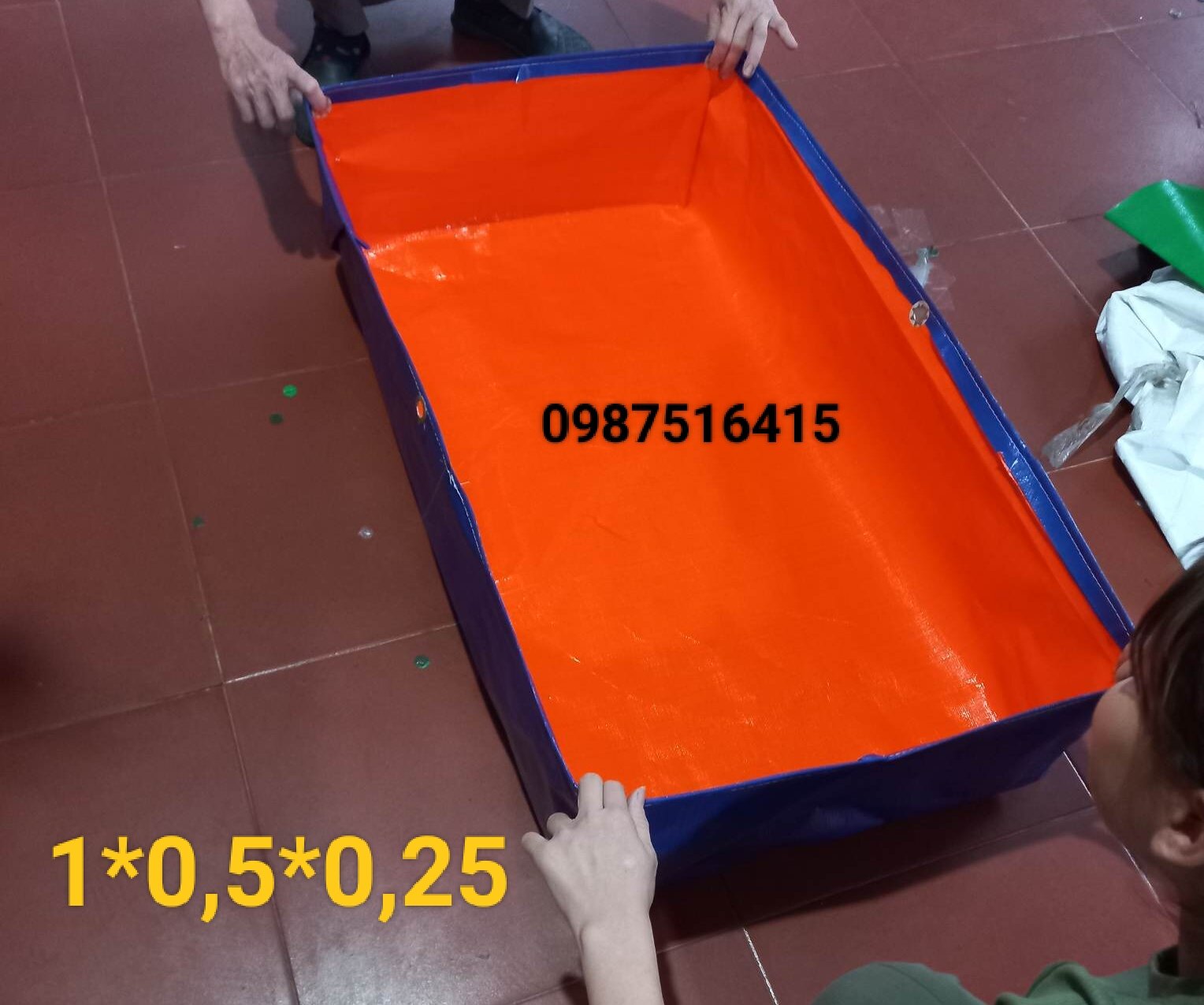 Bể bạt nuôi ốc lươn ếch cá .