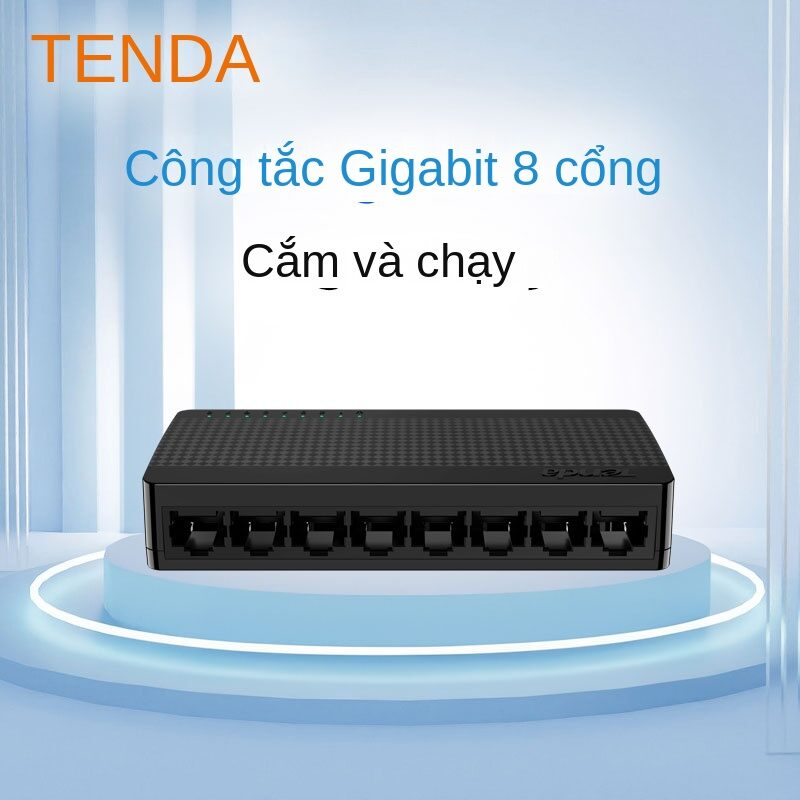 Tenda Sg108 Công tắc mạng Gigabit 8 cổng 10/100/1000mbps Rj45 Công tắc máy tính để bàn Soho với công suất chuyển mạch 1.6gbps được chứng nhận Fcc