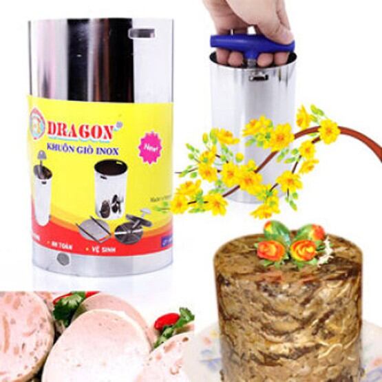 Khuôn làm giò chả inox 0,5 kg t.h dragon
