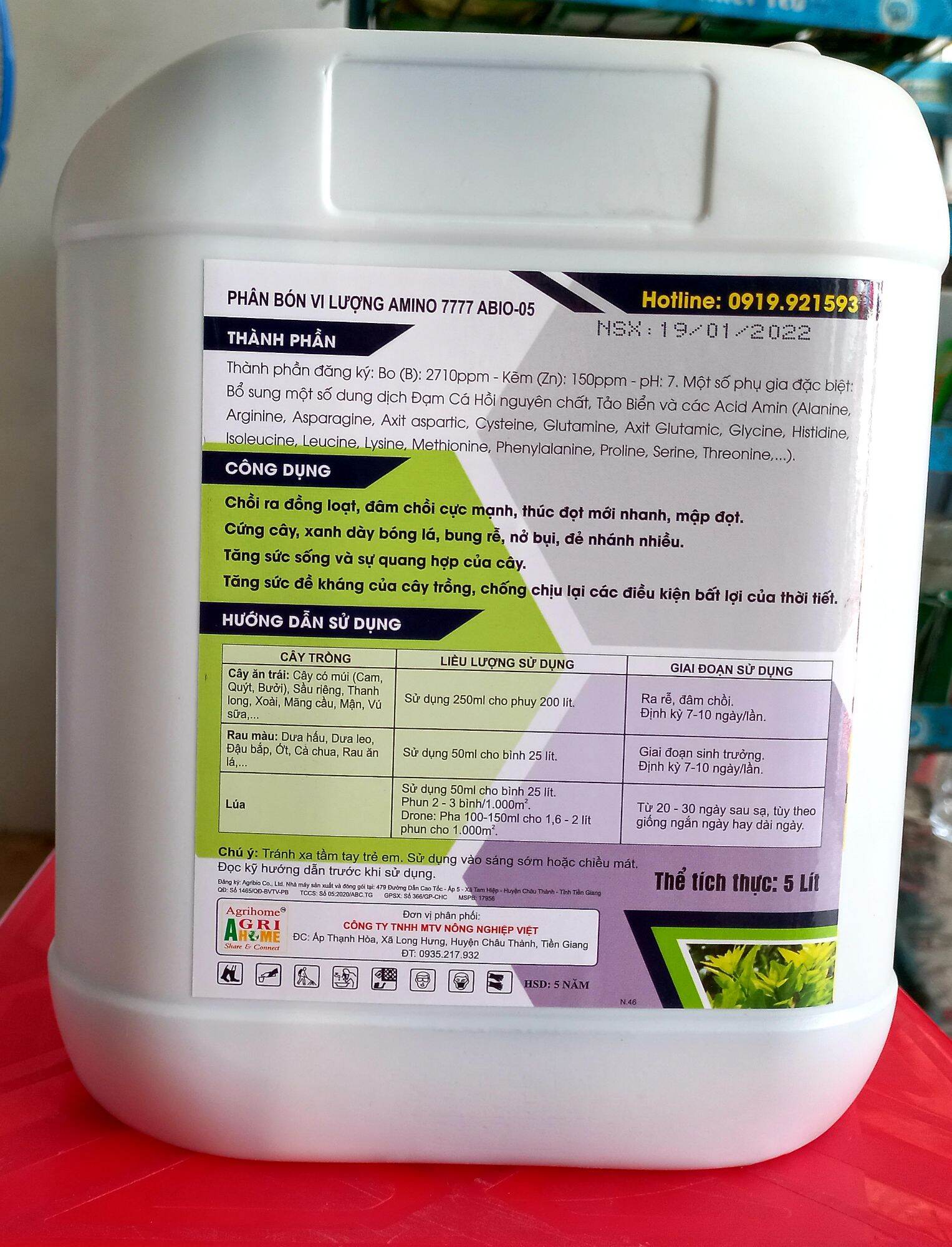 CHUYÊN ĐỌT LÁ - Phân bón vi lượng AMINO 7777 Abio