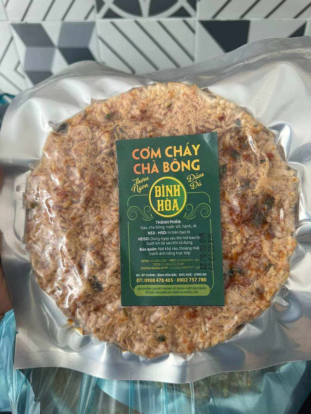 Cơm cháy chà bông Bình Hòa. thơm ngon đâmk đà