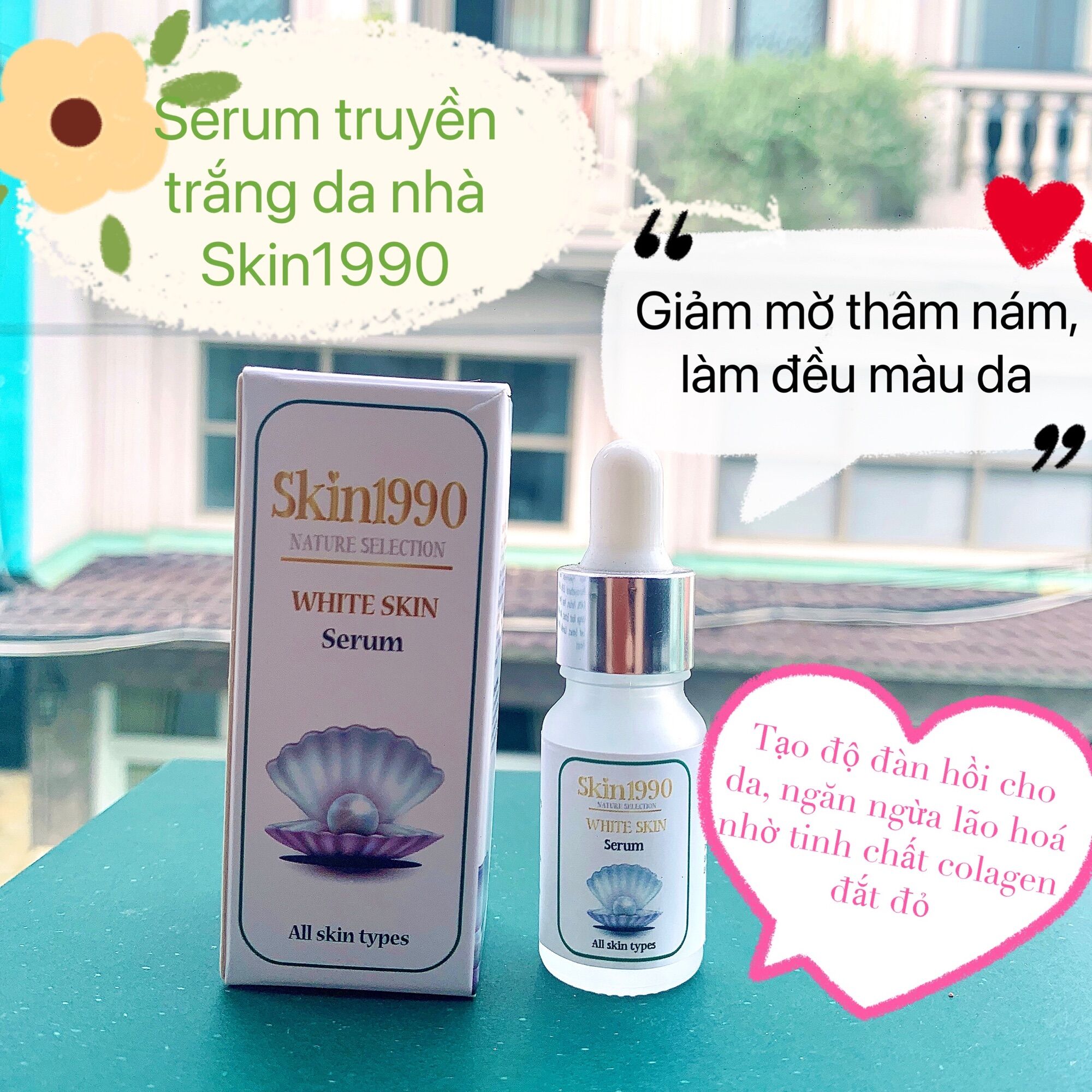 Serum dưỡng da mặt trắng sáng nhờ tinh chất colagen và phân tử HA cao cấp nuôi dưỡng da trắng mịn mỗi ngày