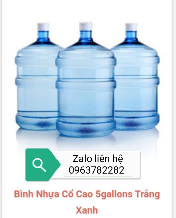 1 vỏ bình nước 5galon dùng cho cây nóng lạnh