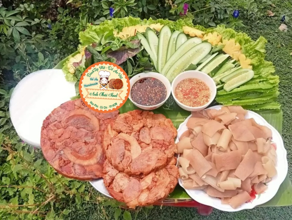 Tốp mỡ giòn nguyên bánh 400gram