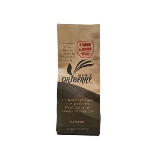 Cà phê rang mộc nguyên chất strong & aroma 80% robusta và 20% arabica túi 200g