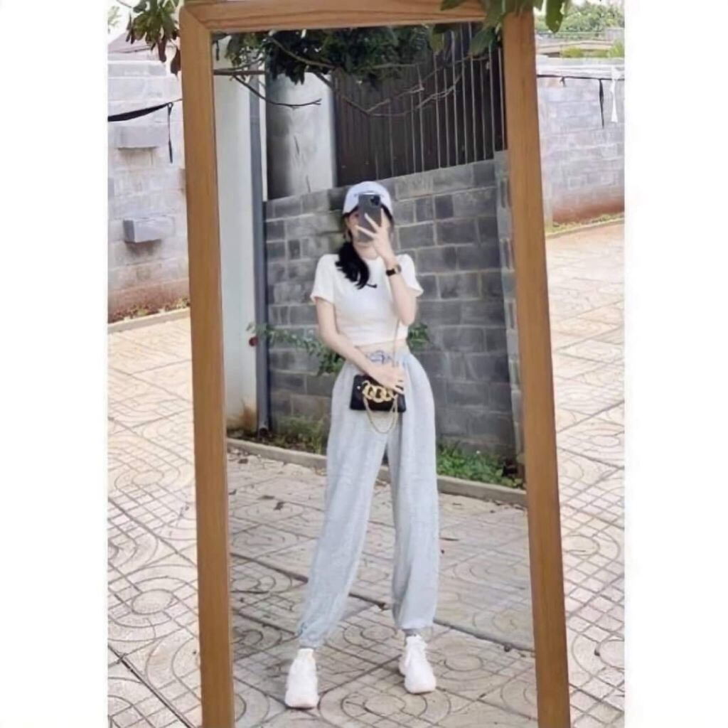 Quần bom len tăm bo chun chân