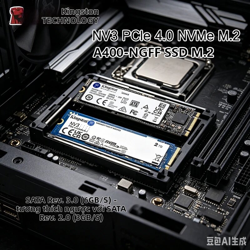 Kingston | Ổ Cứng Thể Rắn Kingston NV3 A400 M.2 2280 120GB-2TB Tốc Độ Cao SATA NVMe Dành Cho Nâng Cấp Laptop & PC Chơi Game Giá 5,793,000 Đồng*Miễn phí vận chuyển