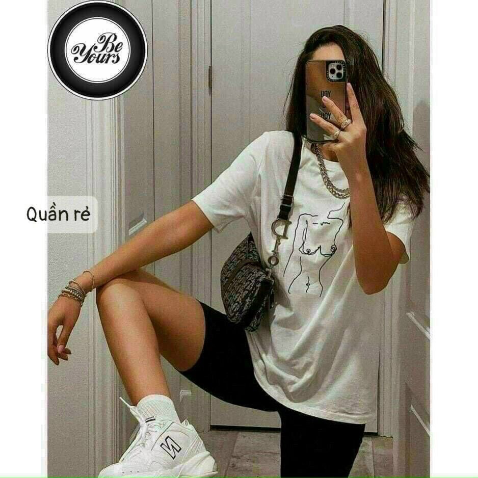 Quần ôm ngố dáng ôm legging