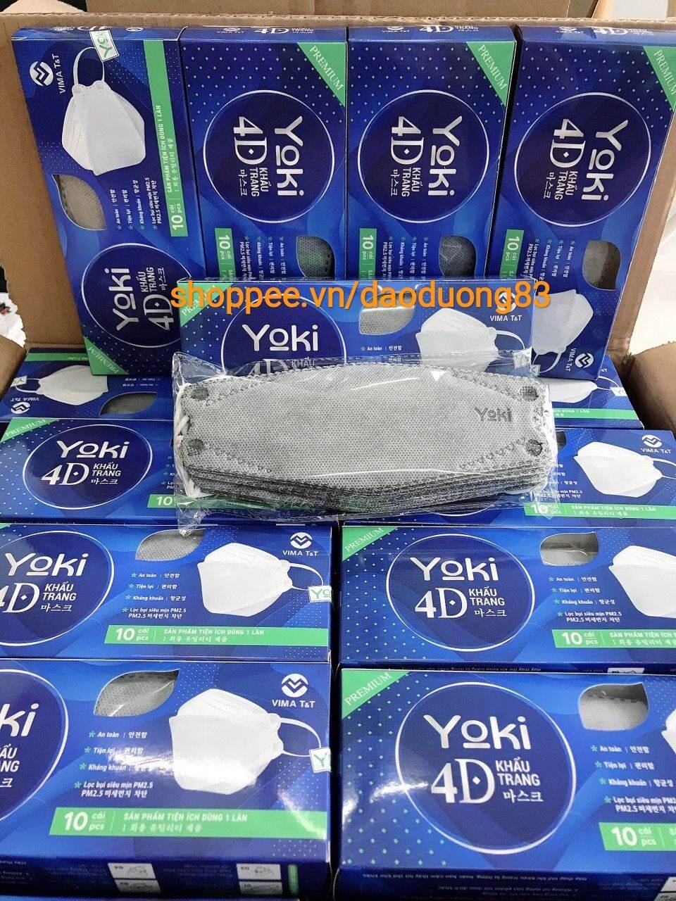 [HCM]Khẩu trang Yoki pro xám