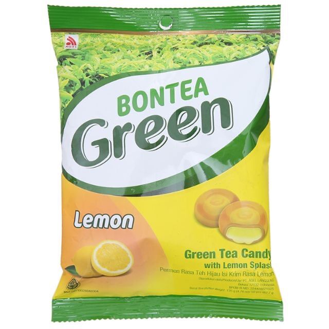 Kẹo trà xanh chanh Bontea Green gói 135gr 50 viên