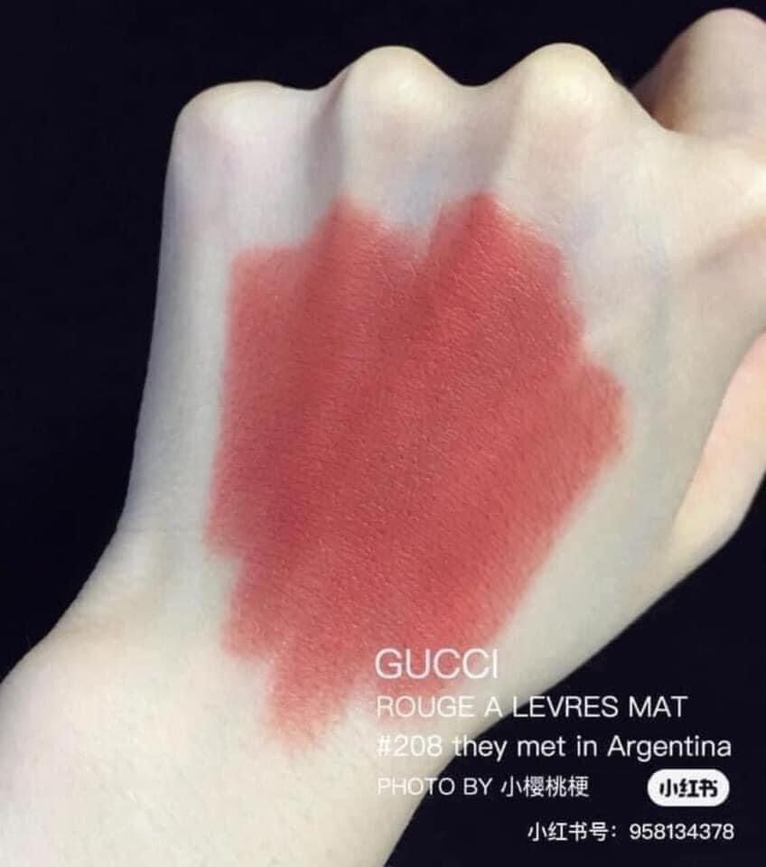 [ Bill Duty] Son Gucci 208 Hồng Cam Đất