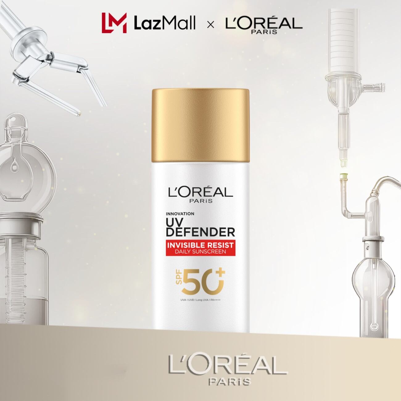 Sữa Chống Nắng Phổ Rộng Vô Hình Thoáng Da, Kháng Mọi Tác Động UV Invisible Resist SPF 50+ PA++++ L’Oréal Paris 50ml