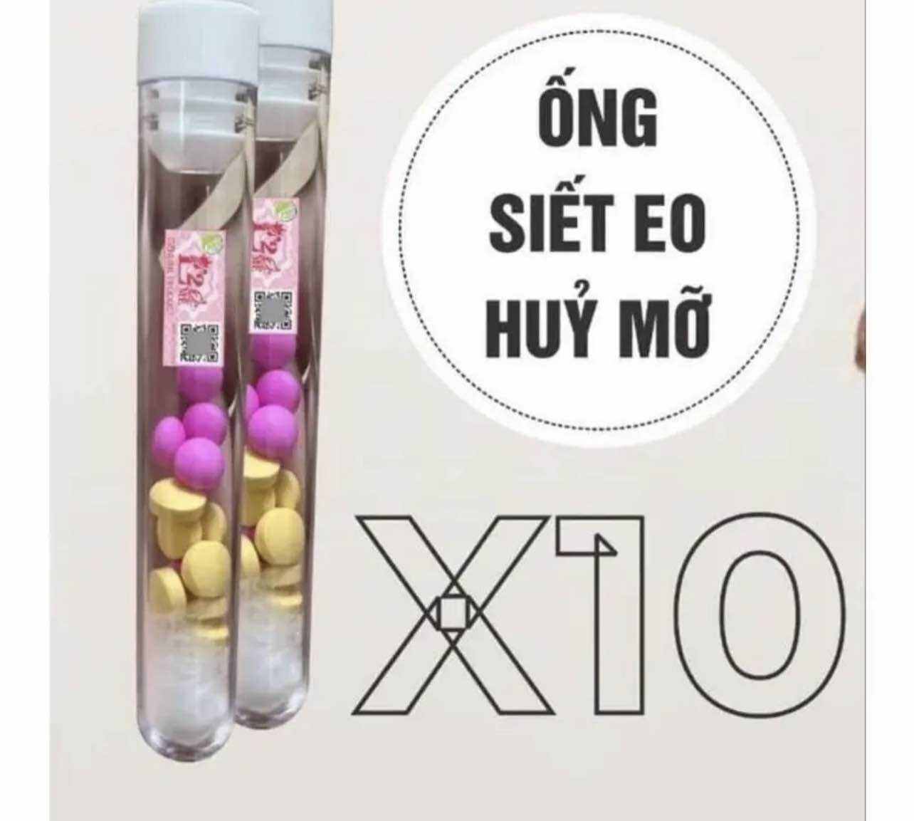 Kẹo siết eo xổ mỡ Thái Vip X10 đánh eo