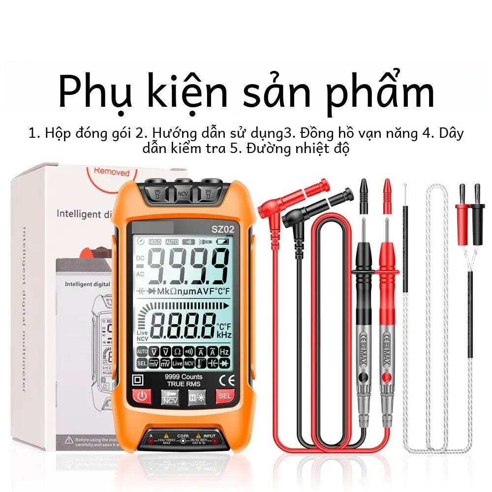 Aneng sz01 sz02 Thông Minh Kỹ thuật số vạn năng cầm tay đa chức năng độ chính xác cao thợ điện bảo t