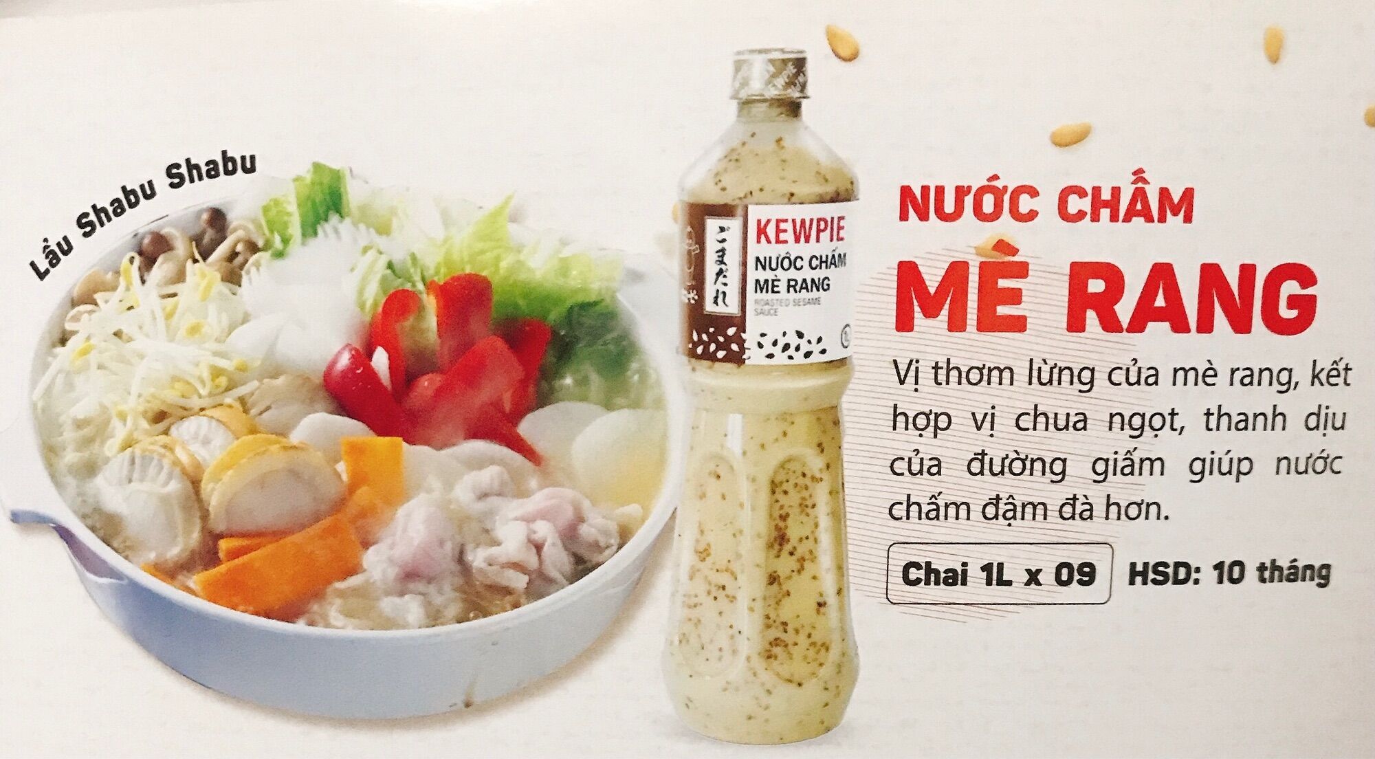Nước chấm mè rang 1L kewpie