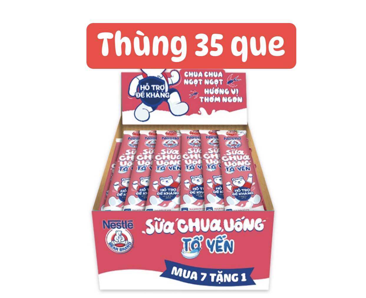 Thùng 35que)sữa chua tổ yến yogu dau 75ml