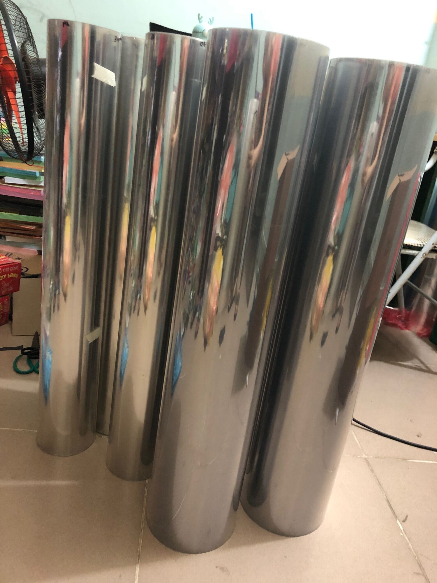 Set 2met Tấm meka trong suốt, mica bóng kính khổ 80cmx2m