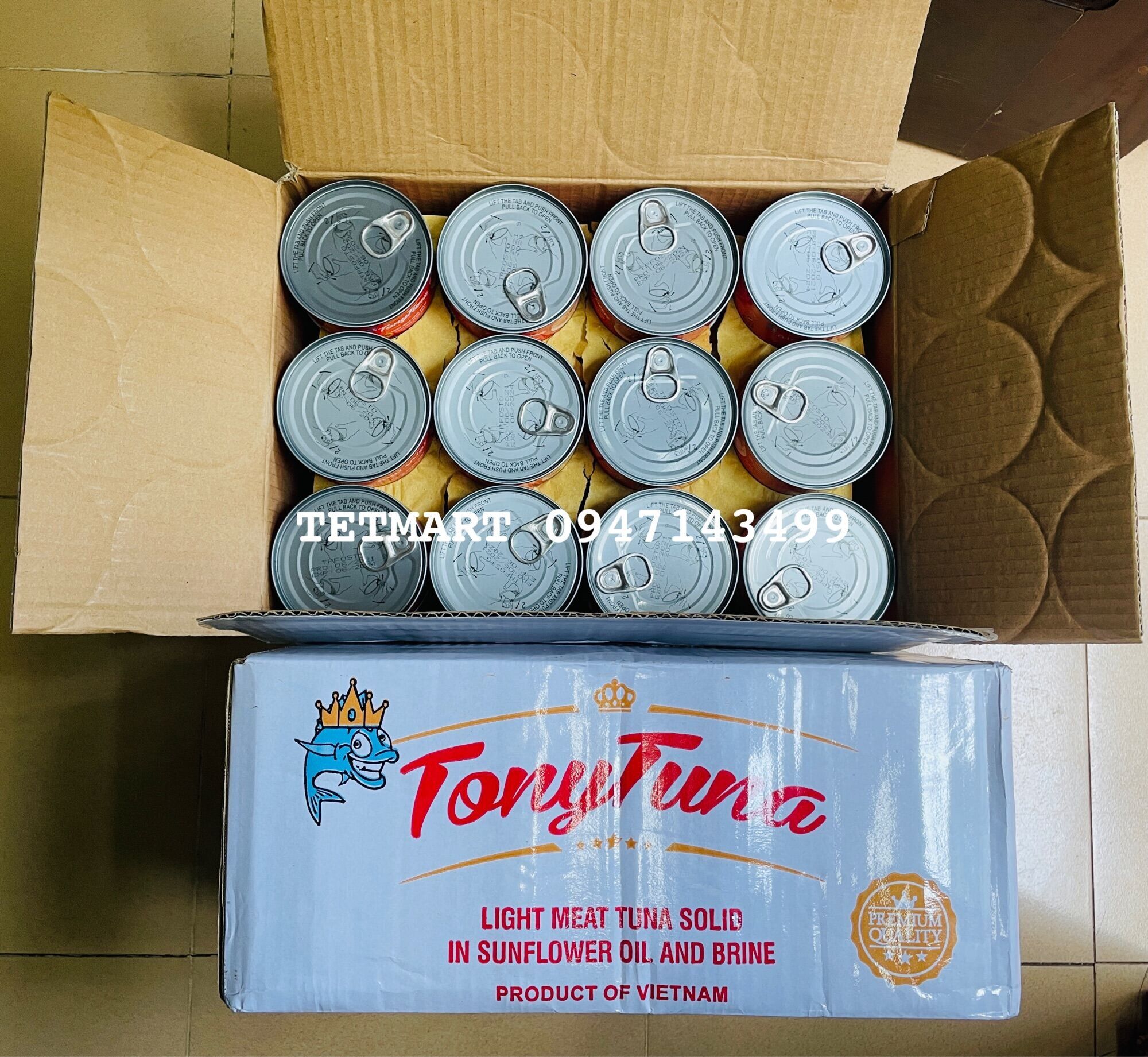 1 thùng 48 hộp cá ngừ ngâm dầu tony tuna hộp 140g - hàng xuất khẩu trung đông