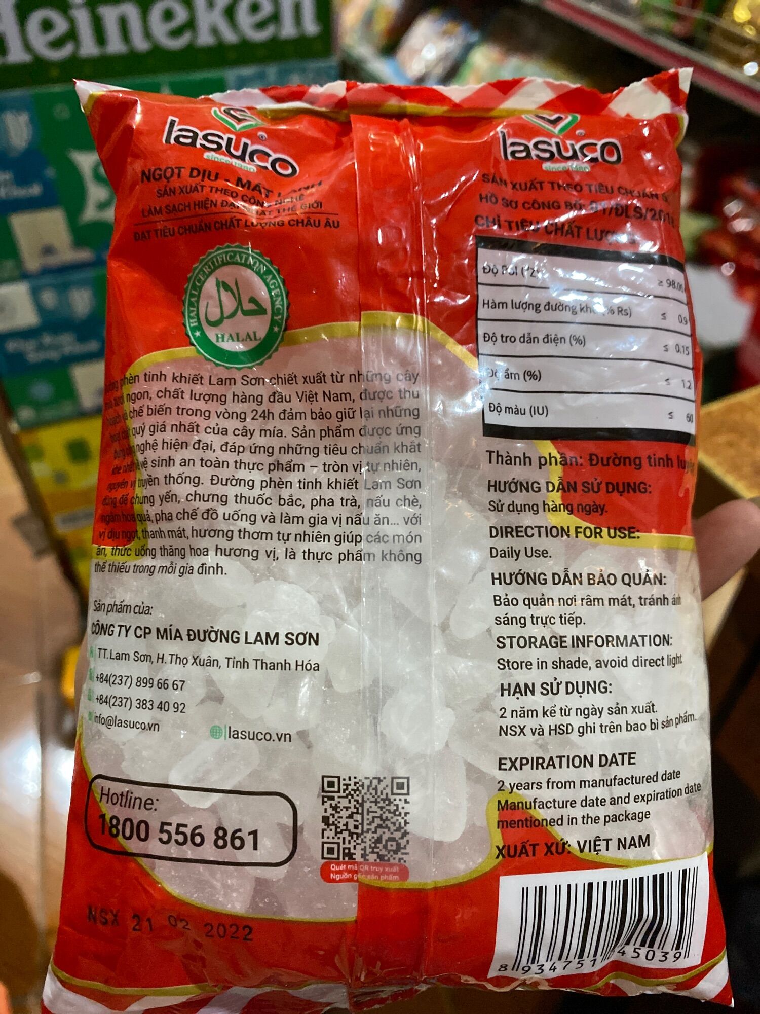Đường phèn lam sơn túi 500 gam