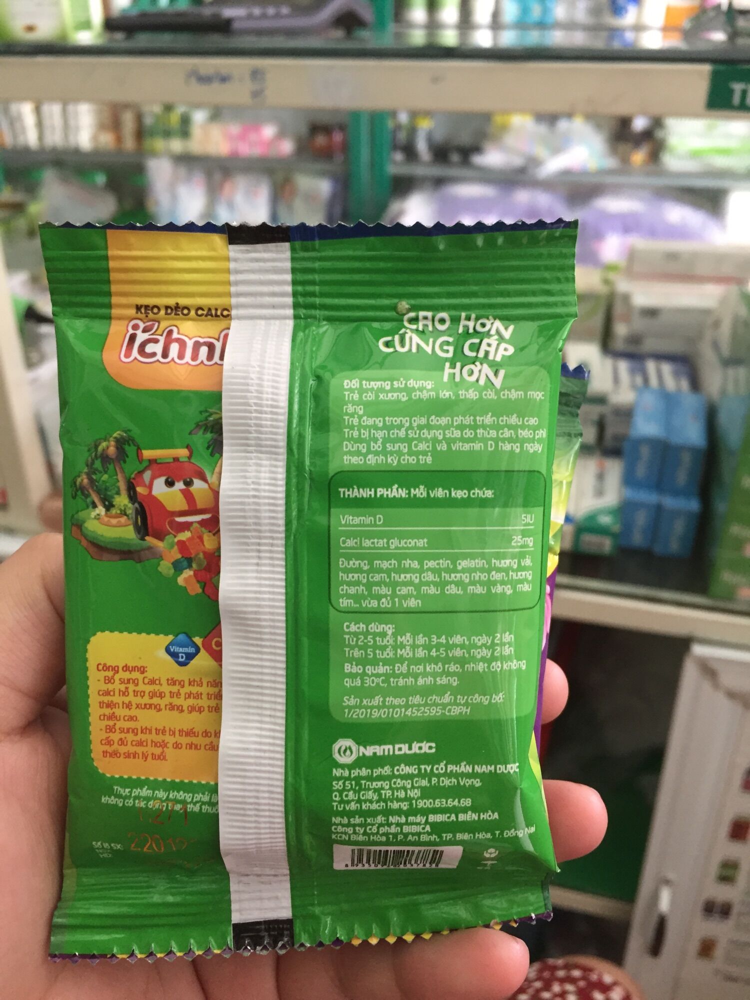 10 goi Kẹo dẻo ích nhi calci