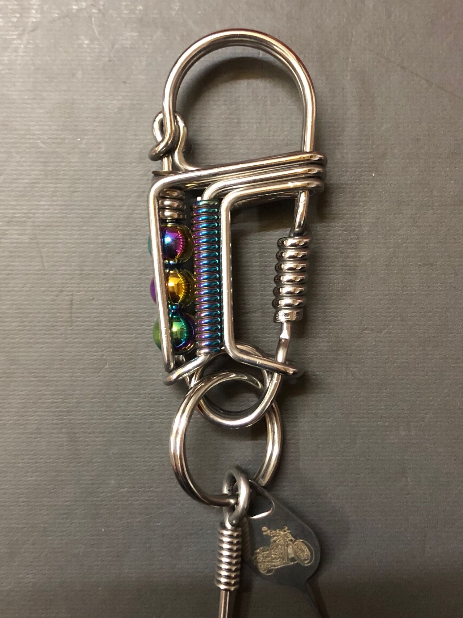 Móc khoá inox titan