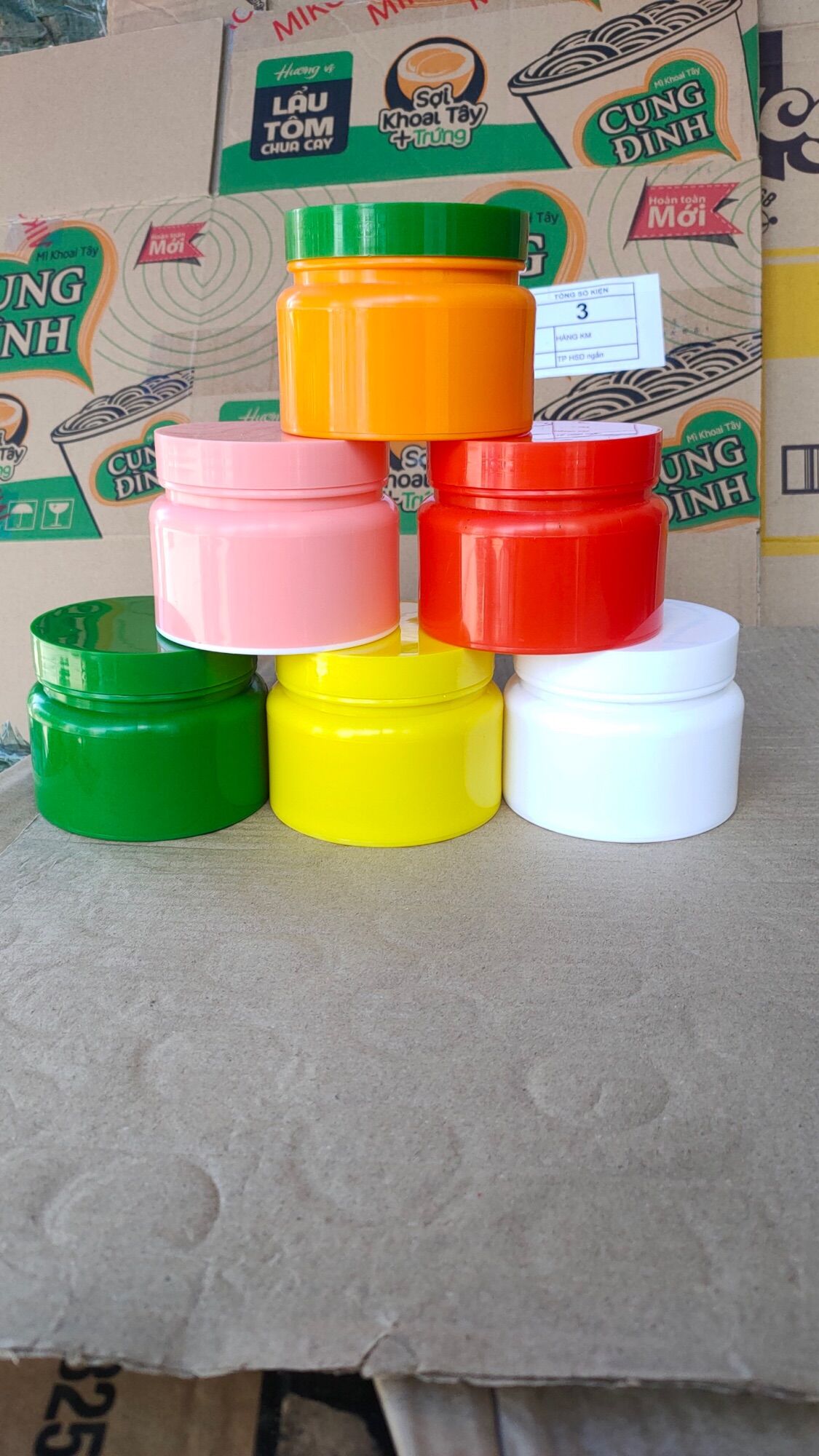 Hũ miu 150gr đựng kem body - 6 màu