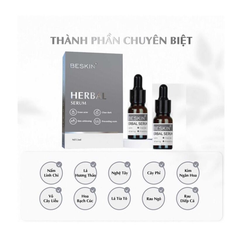 SERUM MỤN BESKIN [CHÍNH HÃNG] - (vui lòng đọc kĩ các lưu ý ở hình)