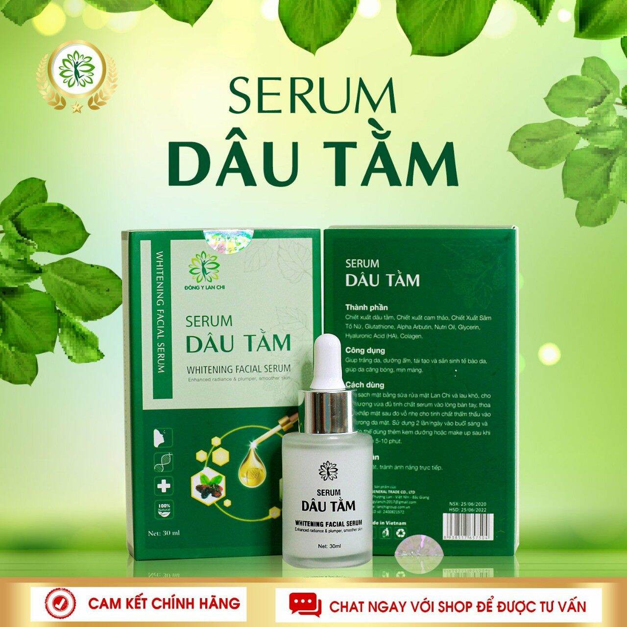 Serum dâu tằm Lan Chi : dưỡng da chăm sóc da