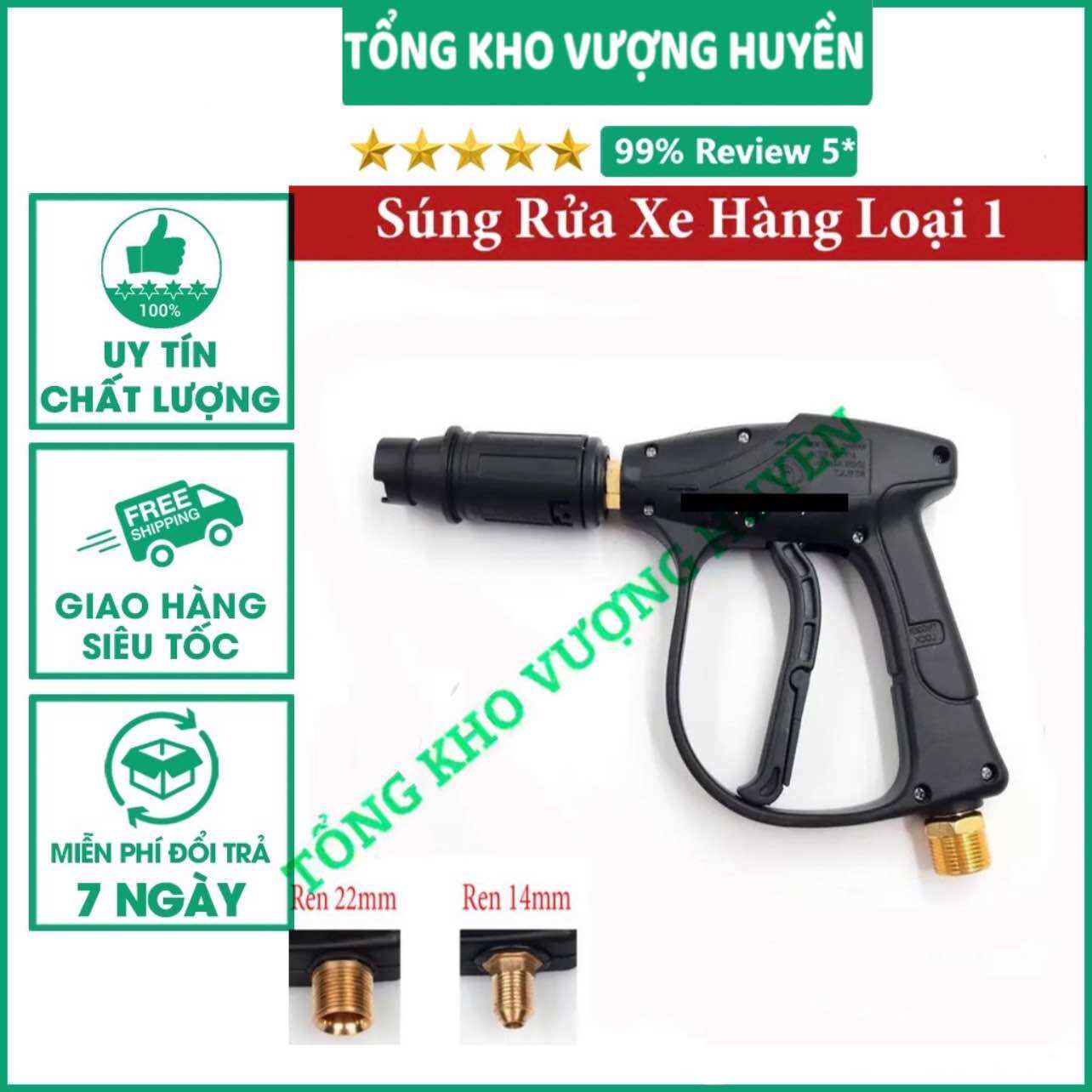 Súng rửa xe - súng xịt rửa xe áp lực cao