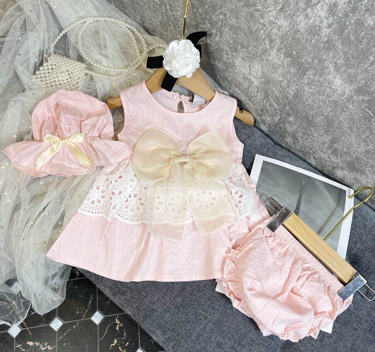 Set trang phục xinh xắn 3 chi tiết cho bé