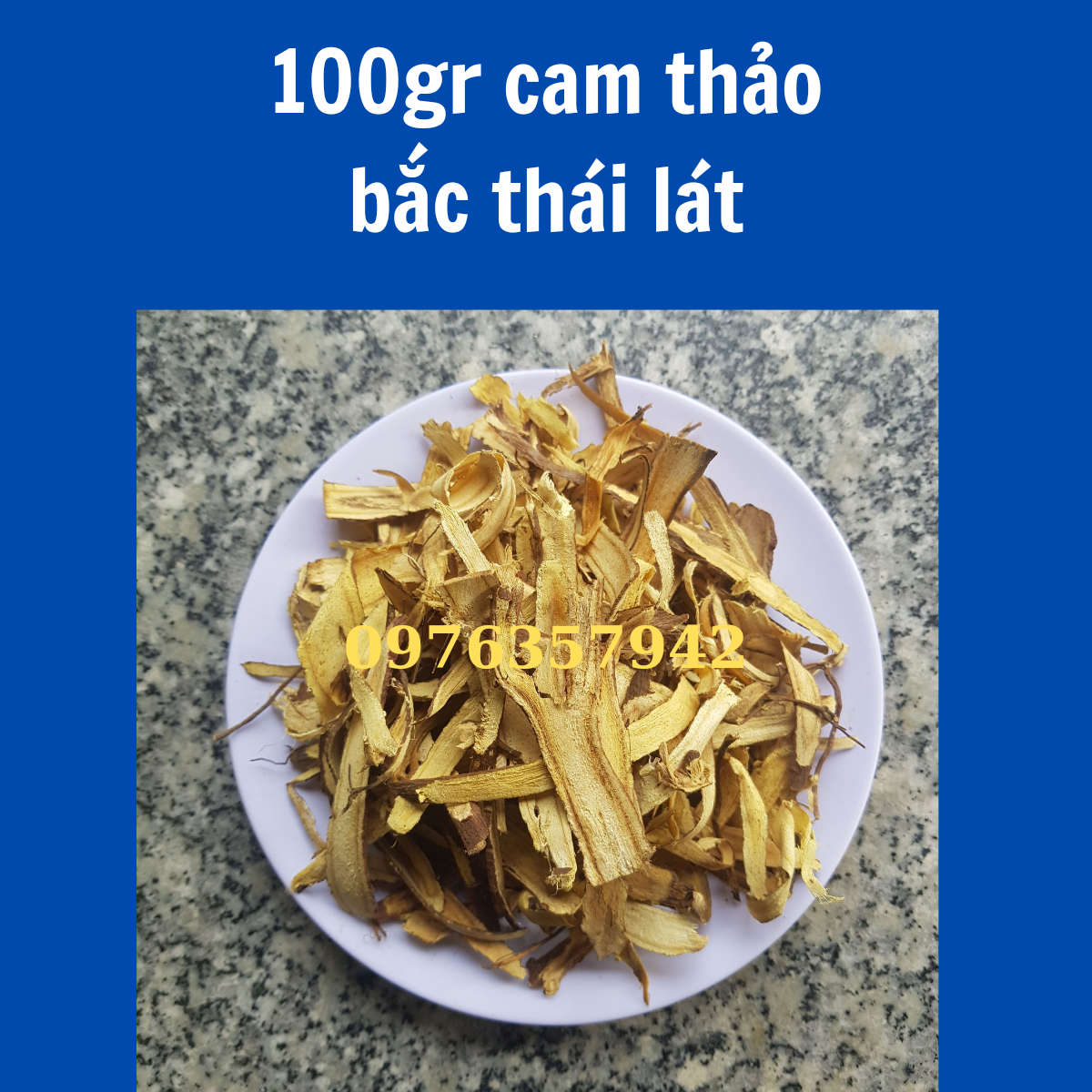 100gr cam thảo thái lát