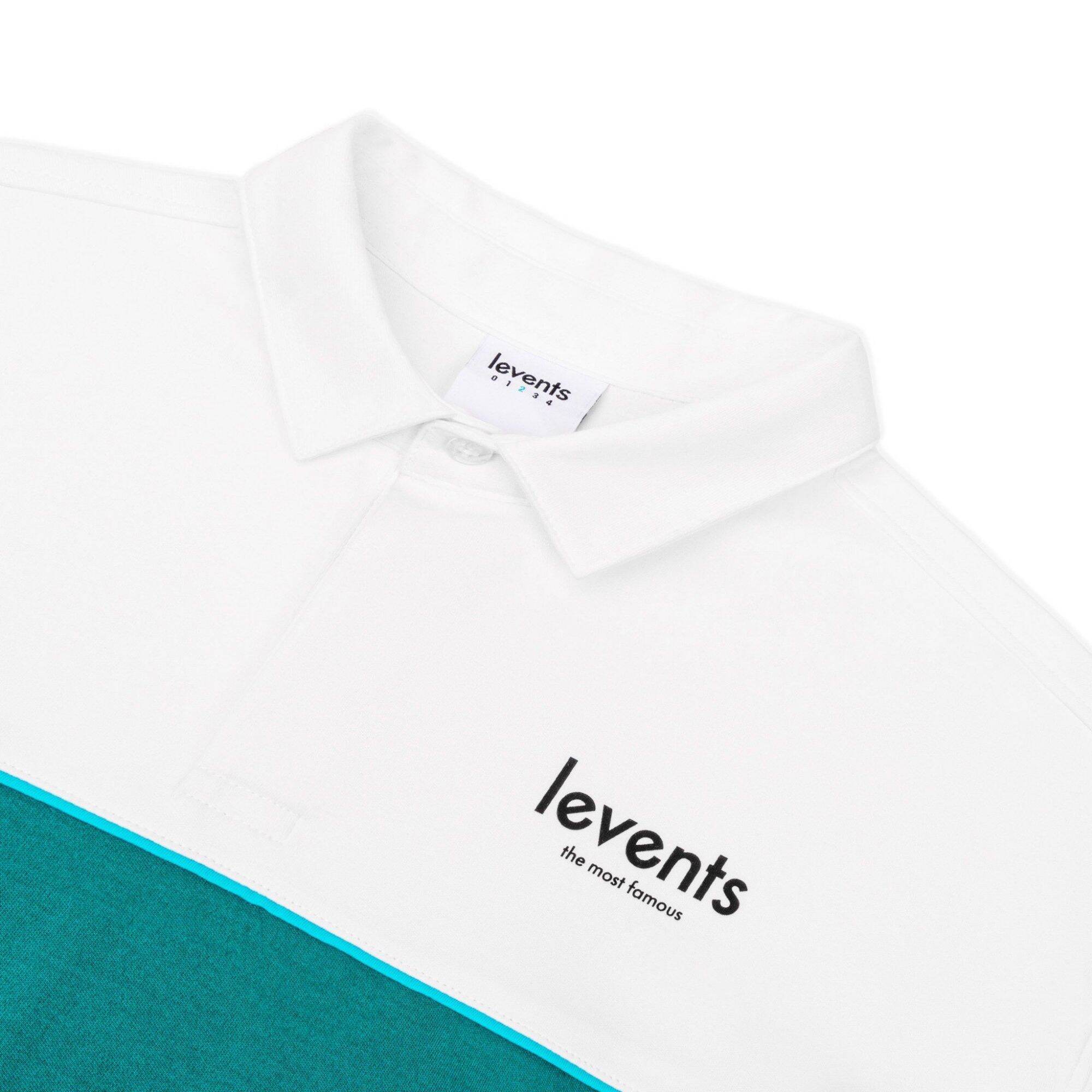 POLO LEVENTS STRIPE WHITE/BLACK