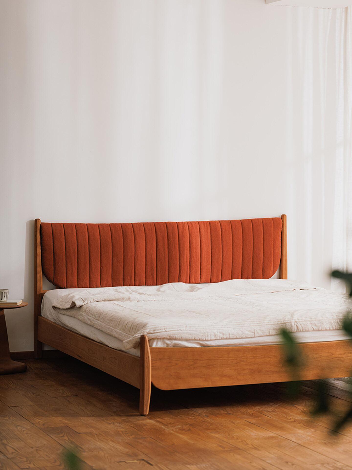 YISHAN | Cherry Wood Bedroom Bed Japanese Style Giá 39,436,000 Đồng*Miễn phí vận chuyển
