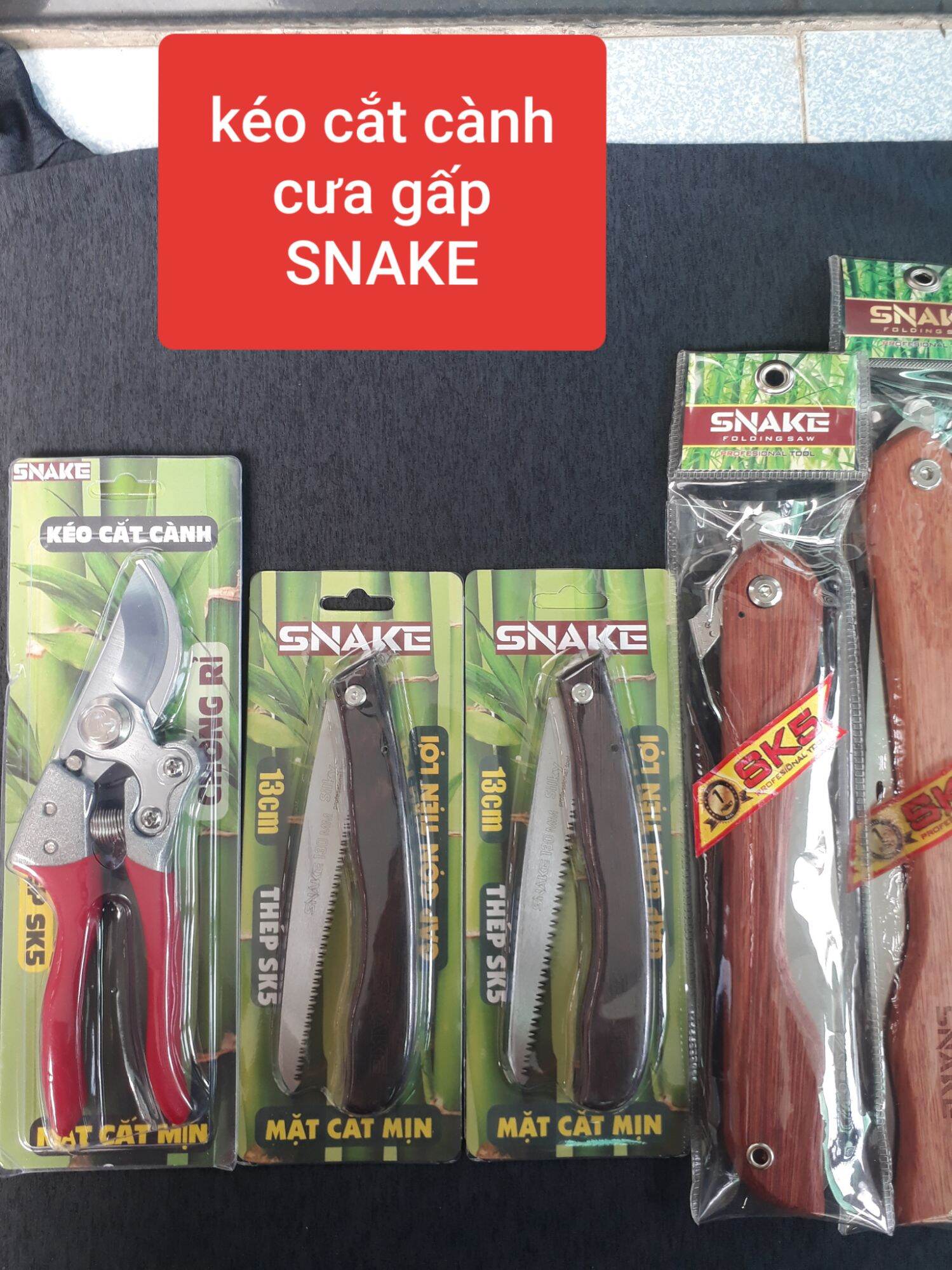 cưa gấp, kéo cắt cành SNAKE  siêu bén