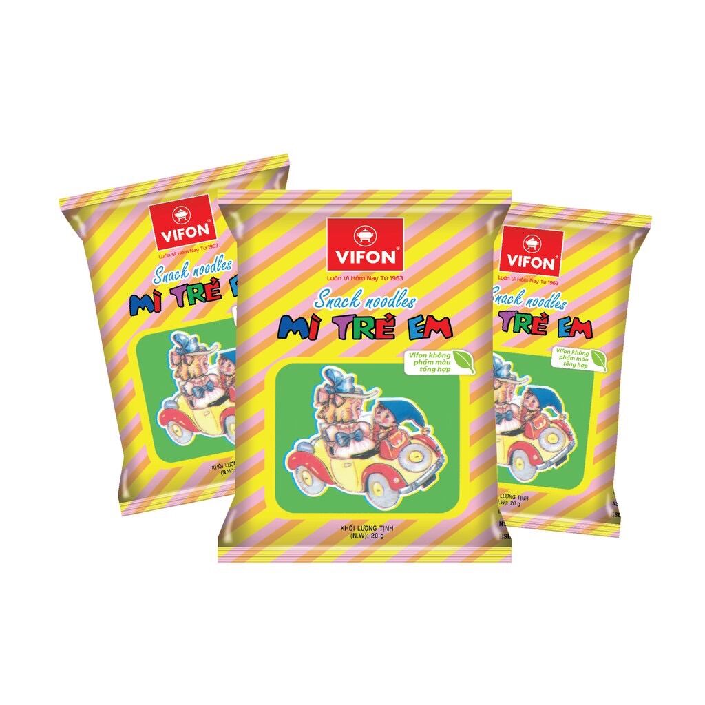 Mì trẻ em Vifon (Sack noodles) 50 gói×20g (tặng kèm 5 gói)