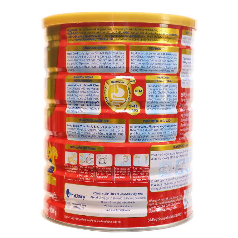 Sữa bột Oggi gold 900g