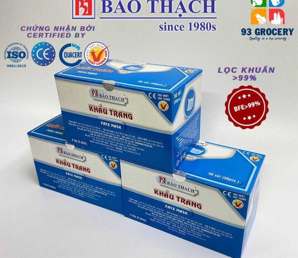 Khẩu trang Bảo Thạch 4 lớp kháng khuẩn