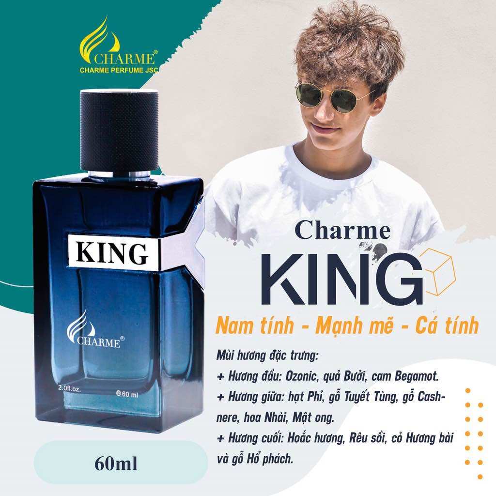 Nước hoa nam Charme King 10ml - 60ml