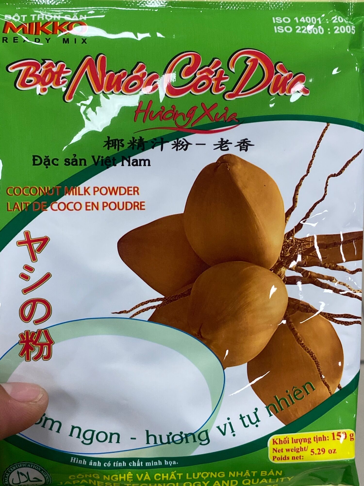 Bột nước cốt dừa Hương Xưa 150gr