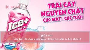 (Lẻ) 1 chai nước đào Ice chai 490ml