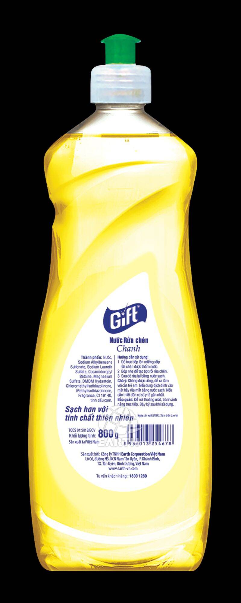 Nước rửa chén Gift (Chanh/ Trà Chanh) 800g