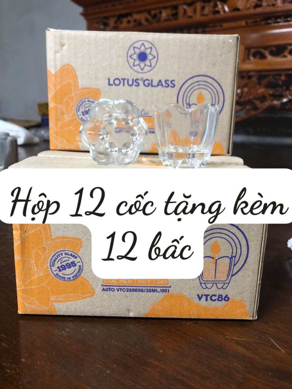 Hộp 12 cốc làm nến cúng dường, nến thờ - Ly đèn cầy - Tự làm nến HandMade
