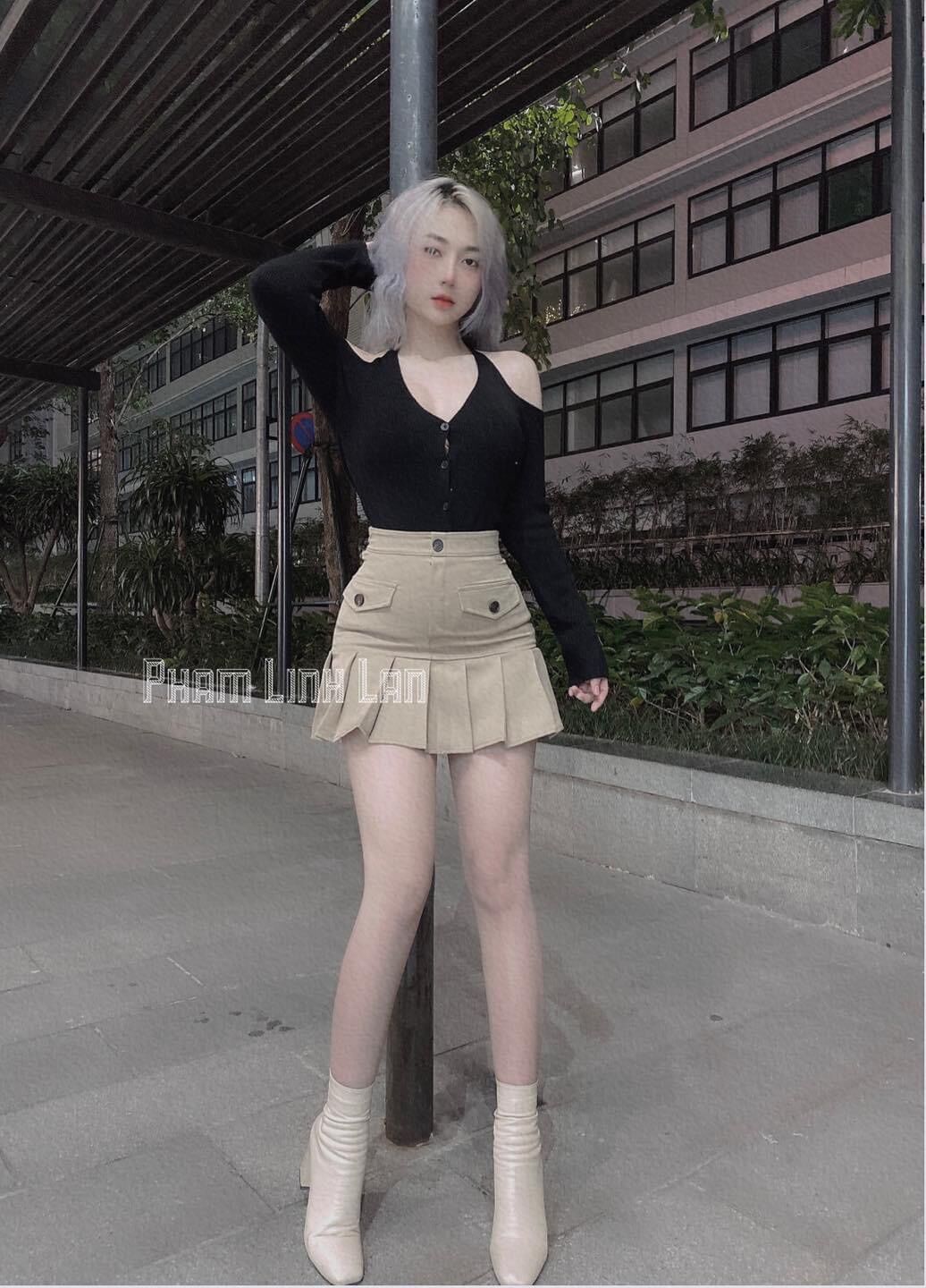 Áo tay dài kiểu tròng cổ gài nút TR2