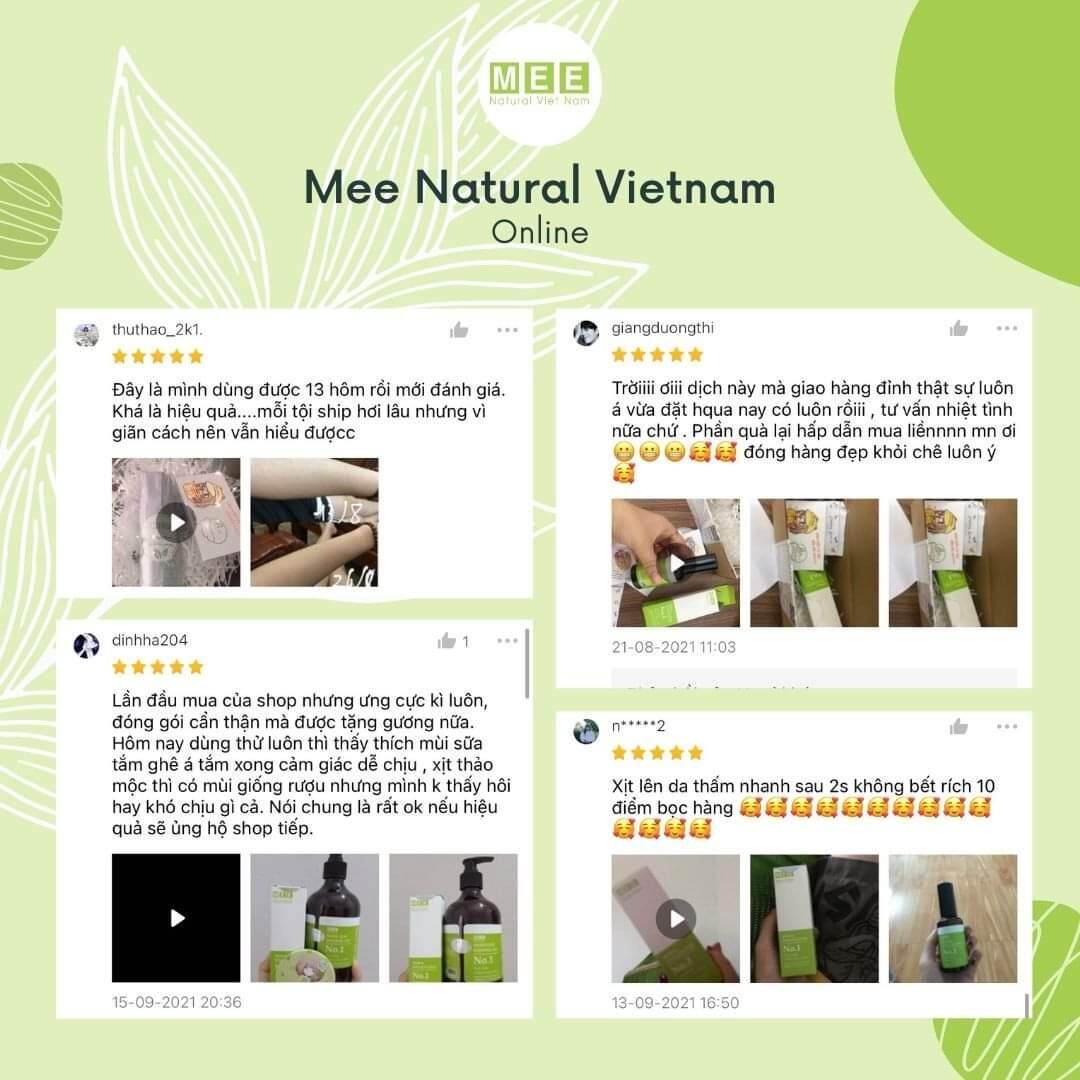 [ XỊT 100ML, SỮA TẮM ] COMBO MEE NATURAL CHO VNL