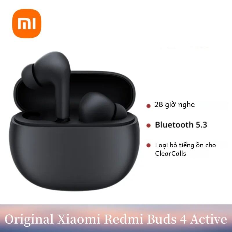 Tai nghe nhét tai không dây Xiaomi Redmi Buds 4 Active Edition có chức năng gọi giảm tiếng ồn Tai ng