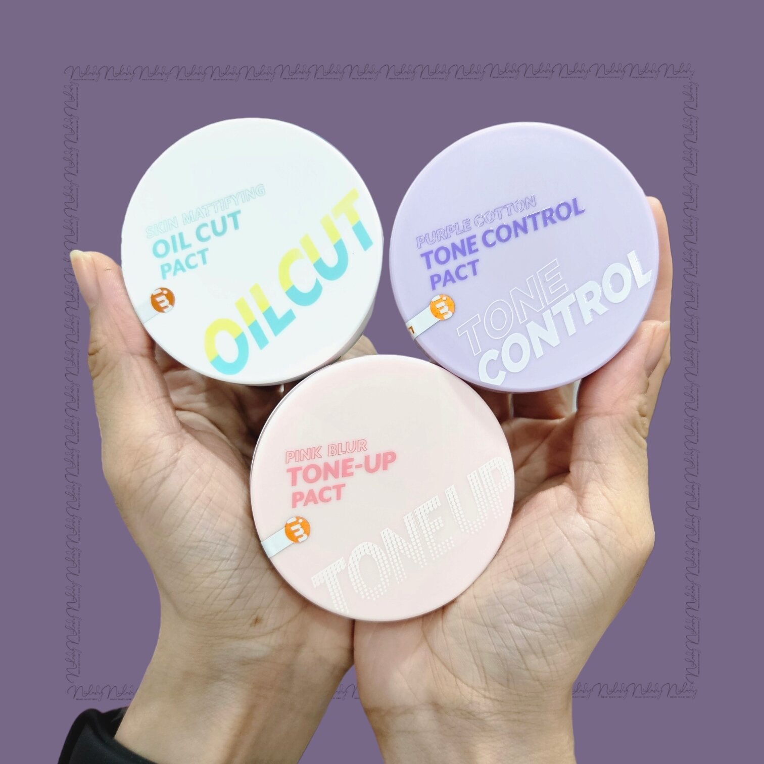 Phấn phủ i'm meme pink blur tone up pact 10g