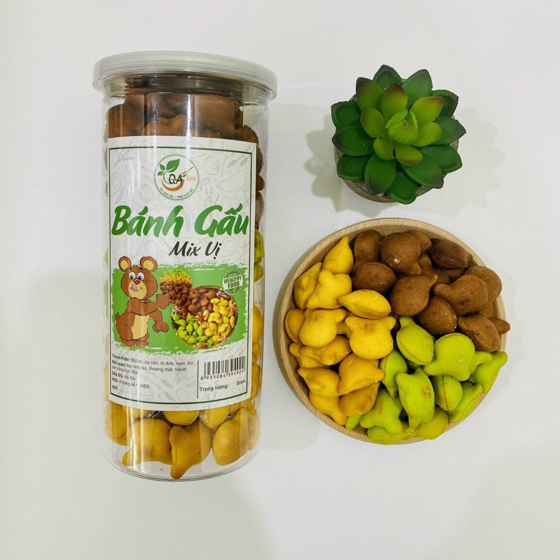 Bánh gấu mix vị hũ pet 420g
