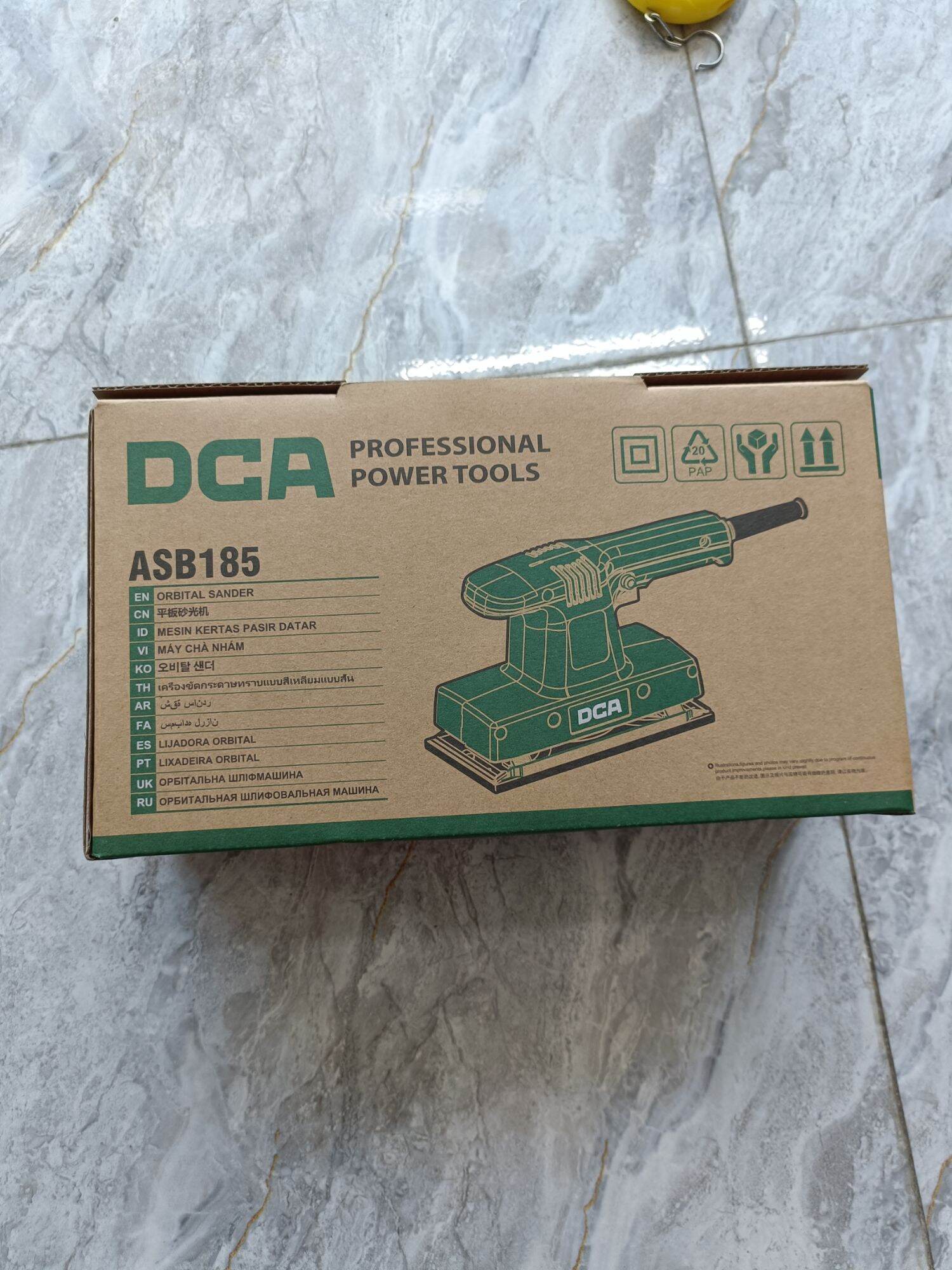 Máy chà nhám rung chữ nhật DCA ASB185