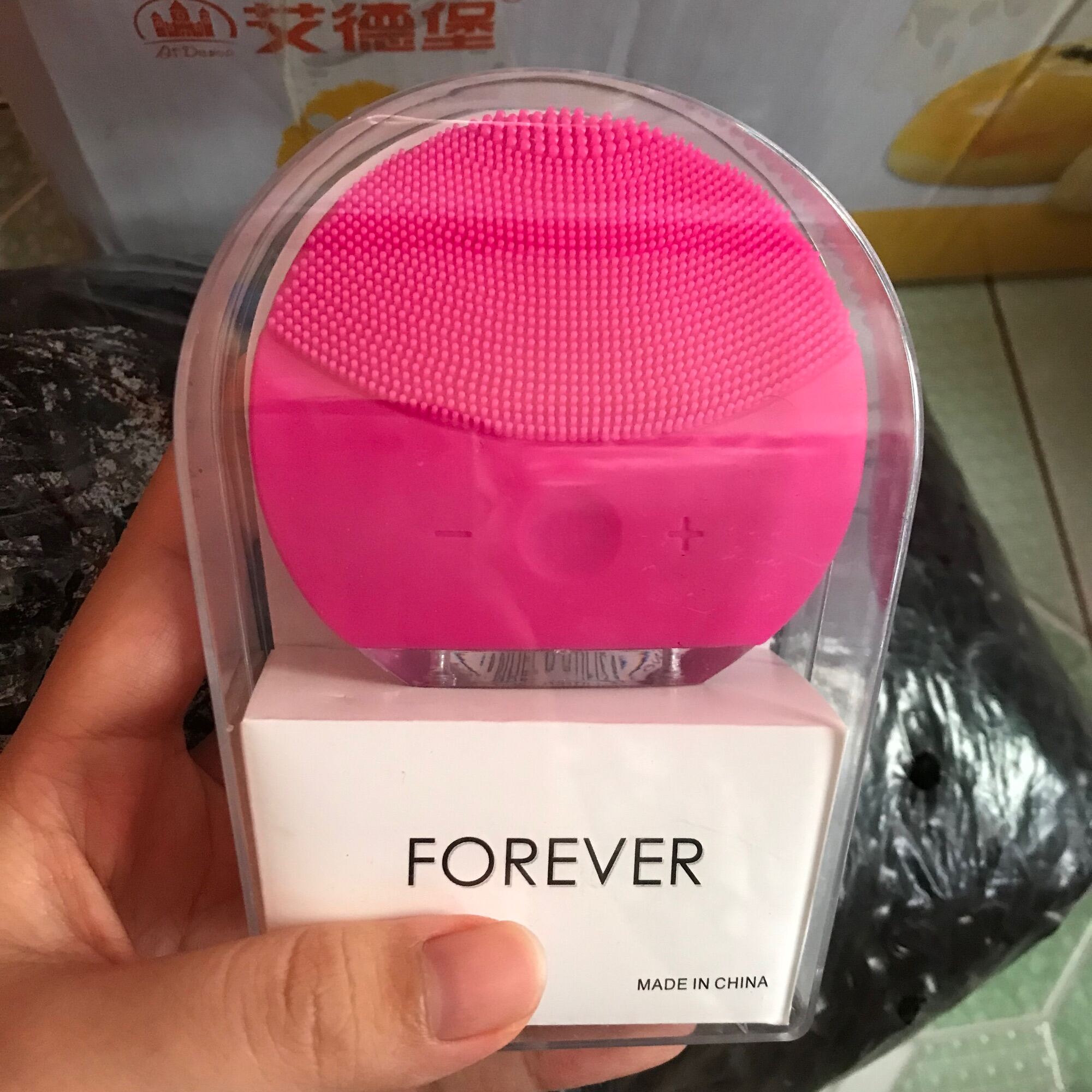 Máy Rửa Mặt Forever Lina Mini Nội Địa Trung Màu Hồng