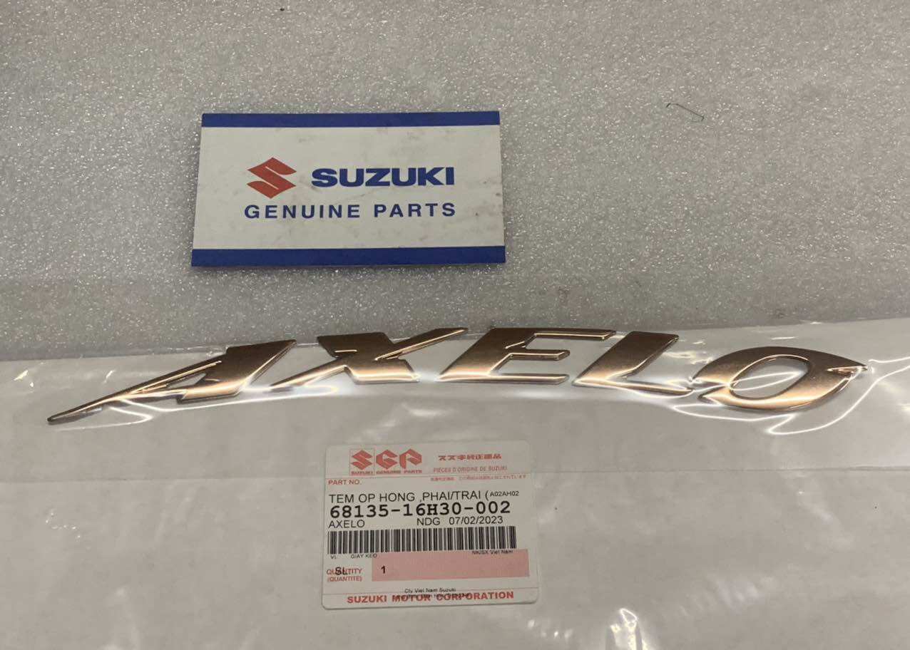 Tem chữ nổi axelo RR Suzuki